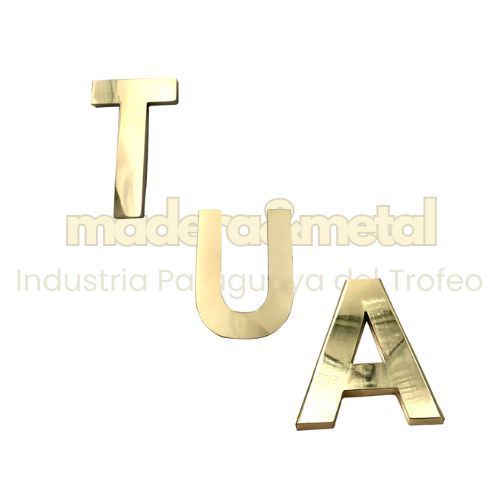 Imagen de Número y Letras Corpóreas en Bronce - M7.5 